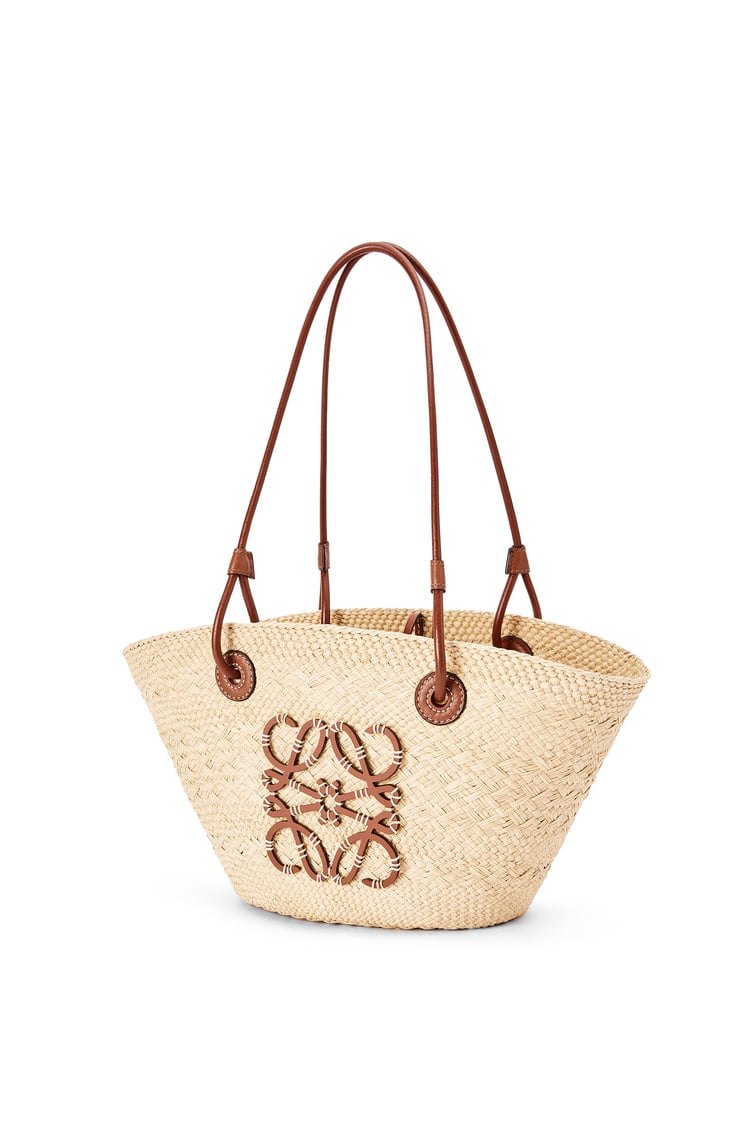 Loewe Anagram Basket bag in iraca palm and calfskin