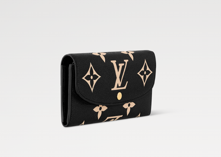 Louis Vuitton EMILIE WALLET Black/Beige