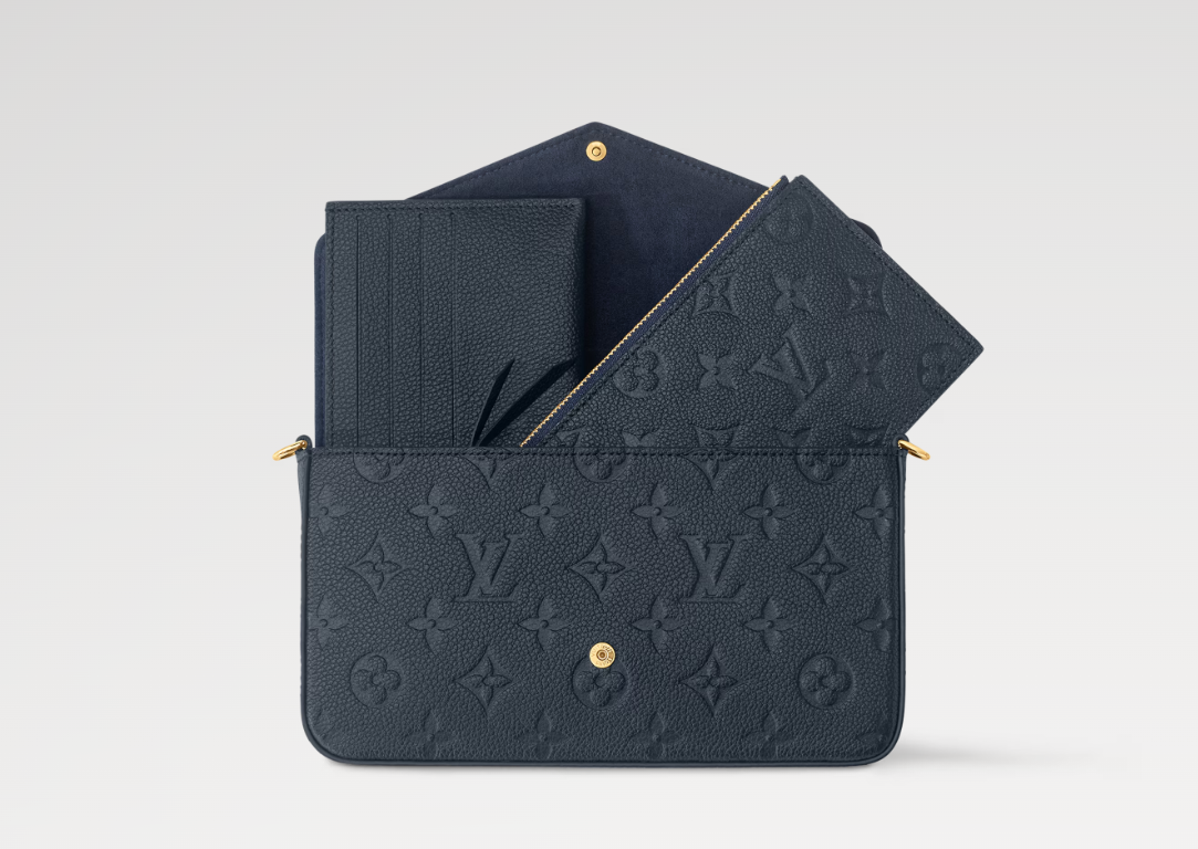 Louis Vuitton Pochette Félicie Monogram Empreinte  Navy