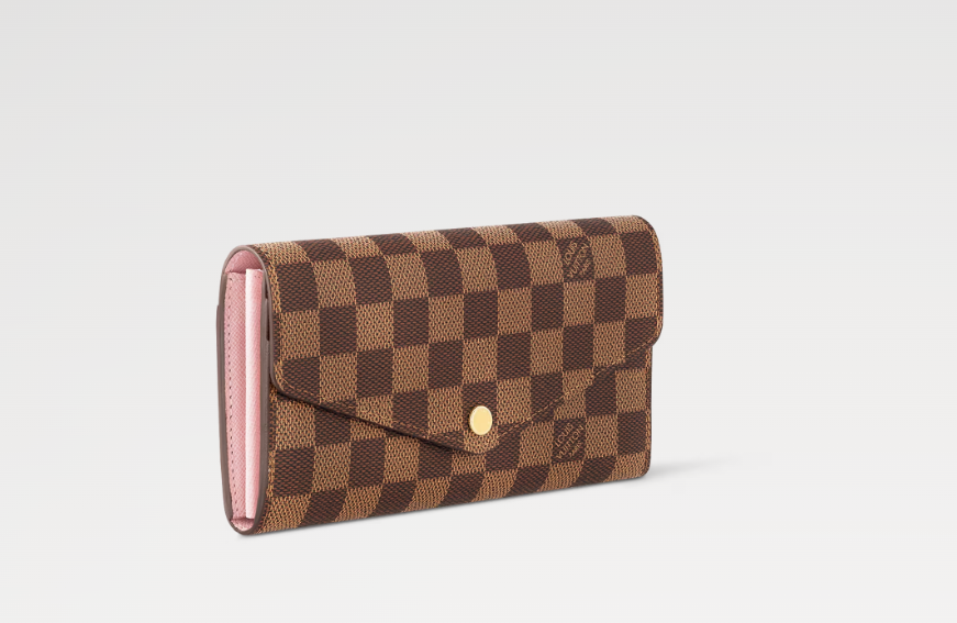 Louis Vuitton SARAH WALLET Damier Ebene Pink