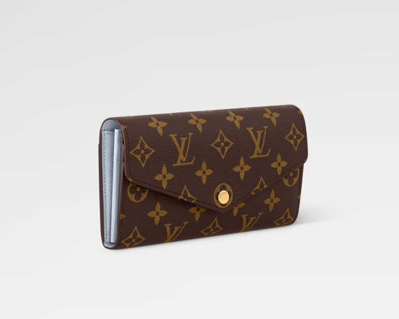 Louis Vuitton SARAH WALLET Monogram Olympe Blue