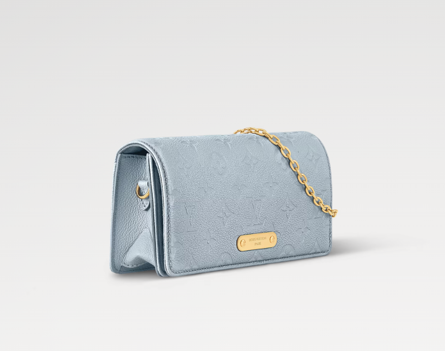 Louis Vuitton Lily Wallet On Chain Blue