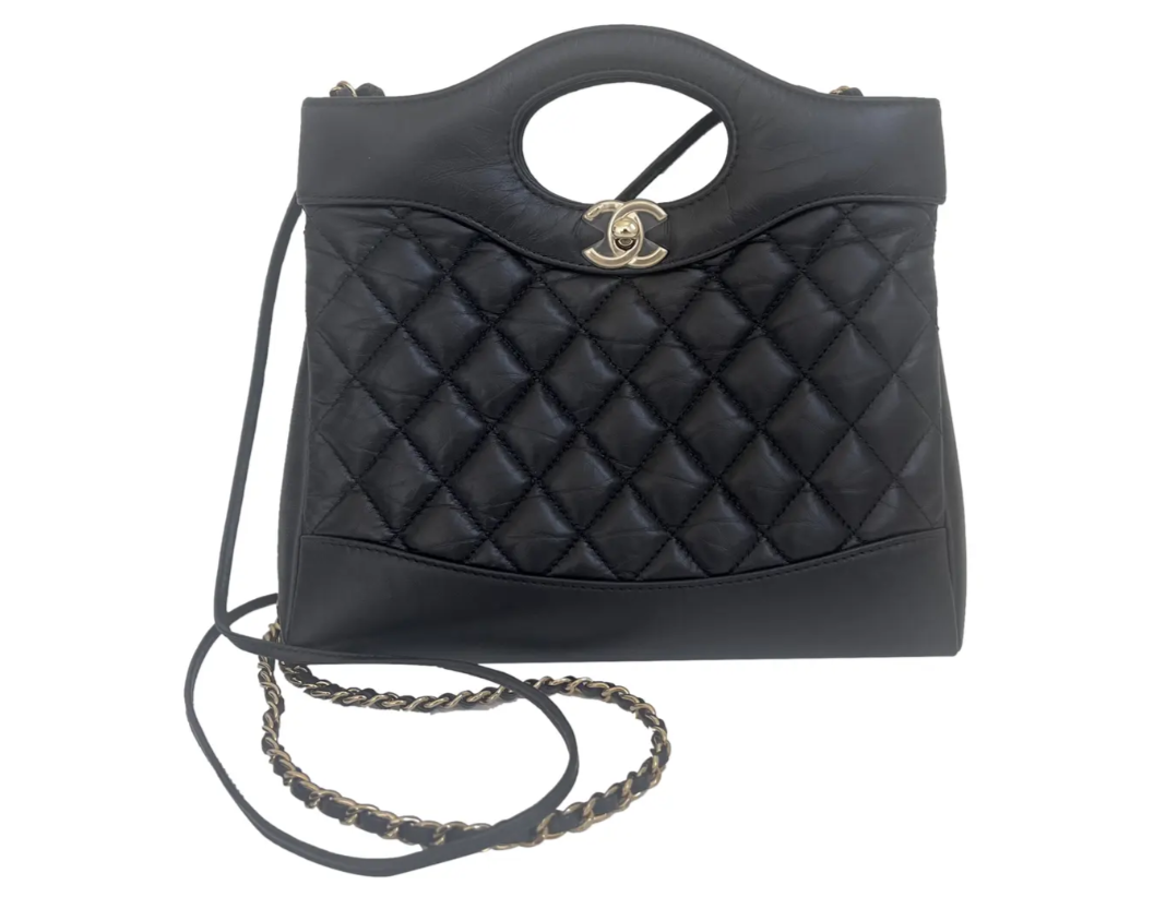 Chanel 31 Mini Shopping Bag Calfskin Black