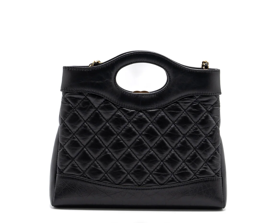 Chanel 31 Mini Shopping Bag Calfskin Black