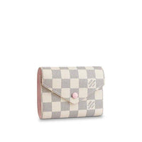 Louis Vuitton Victorine Wallet Rose Ballerine Damier Azur