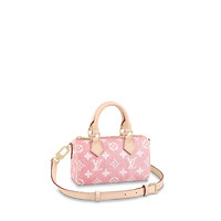 Speedy bag Louis Vuitton Pink in Cotton - 34385434