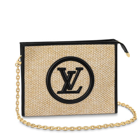 Toiletry Pouch On Chain Monogram - Wallets and Small Leather Goods